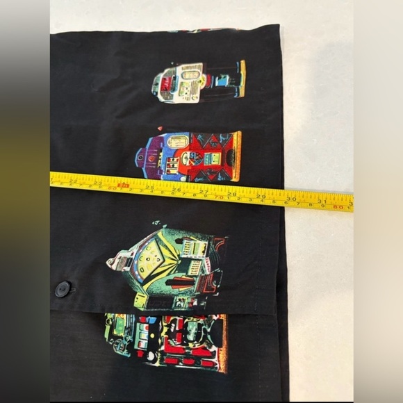 Men's Black Casual Button-Up Shirt Size Medium - Picture 8 of 8